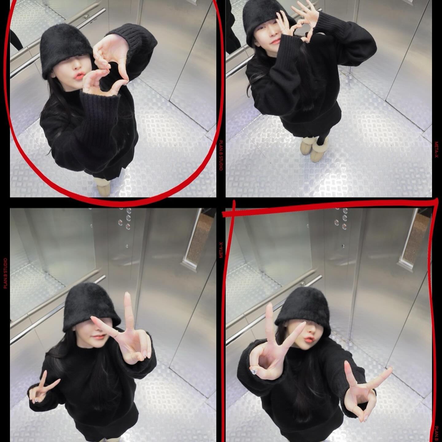 plan.b_studio_official 
교동에 플랜비 생겼길래
요즘 핫한 엘베샷 나도 찍고왔당ㅋㅋ
소품이랑 같이 찍으니까 존잼.. ♥