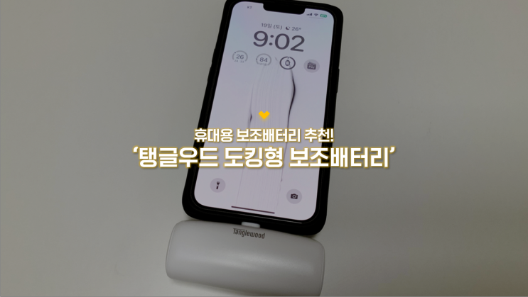 휴대용배터리 추천 :: 탱글우드 도킹형보조배터리