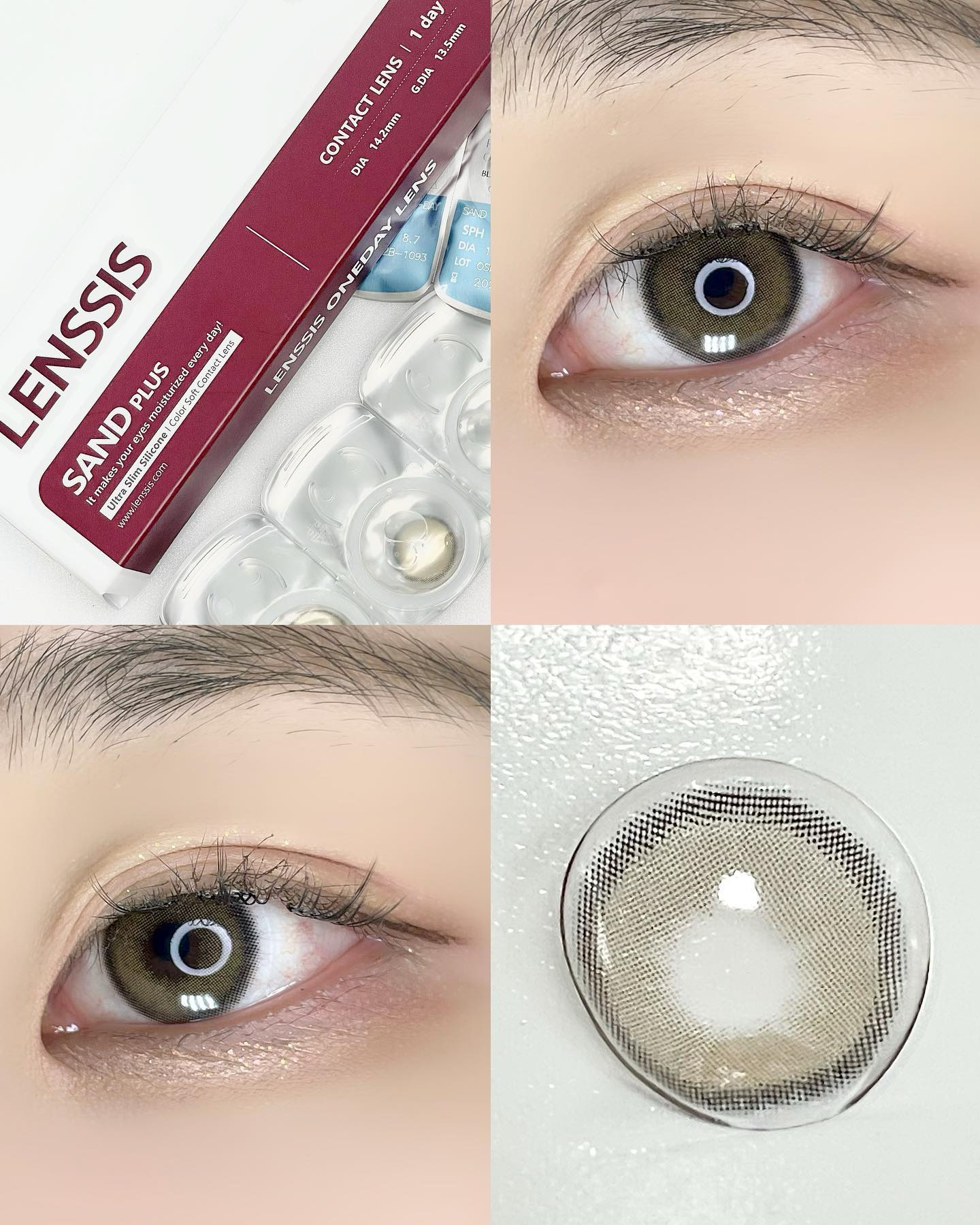 #협찬 _lenssis 자연스럽게 톤업되는 #렌시스 최애렌즈 SAND PLUS BEIGE 샌드플러스베이지

1Day/10ea/G.DIA 13.5mm
베이지 컬러로 어떤 눈동자컬러여도 변함없는 톤업 발색이 가능해서 렌시스에서 다양한 렌즈들 껴봤지만 요즘 최애 #데일리렌즈 예요🤎

옐로우 & 올리브 컬러가 믹스되서 부드럽게 번지듯 화사한 눈동자를 만들어줘서 13.5mm지만 부담스럽지 않고 또렷하면서 영롱해보였어요 😎자외선 차단까지되지만 오랫동안 촉촉해서 착용감도 무지 편하답니당❣️❣️

렌시스의 최대장점! ✨온라인구매가 가능해서 집에서 편하게 받아보실 수 있어요

#렌즈추천#샌드플러스원데이#데일리렌즈#렌시스렌즈#원데이렌즈#일회용렌즈#베이지렌즈#먼데이렌즈#한달렌즈#렌즈#렌즈추천#증명사진#퍼스널컬러#컬러렌즈#웜톤렌즈#코덕#코덕맞팔#메이크업#웜톤추천#브라운렌즈 #kbeauty #pinkmakeup #dollette #coquettegirl #prettymakeup