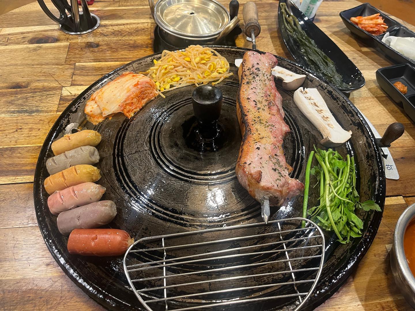 화덕고깃간에서 늦은 저녁식사 #고기집#삼겹살맛집 #방이동맛집 화덕고깃간방이점:)
