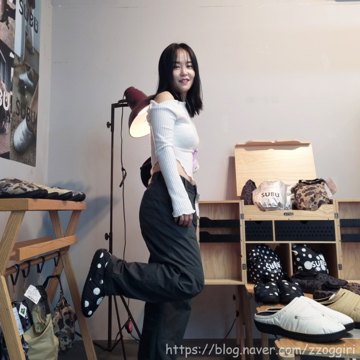 성수 팝업스토어 SUBU 패딩 슬리퍼 신어보고 온 후기