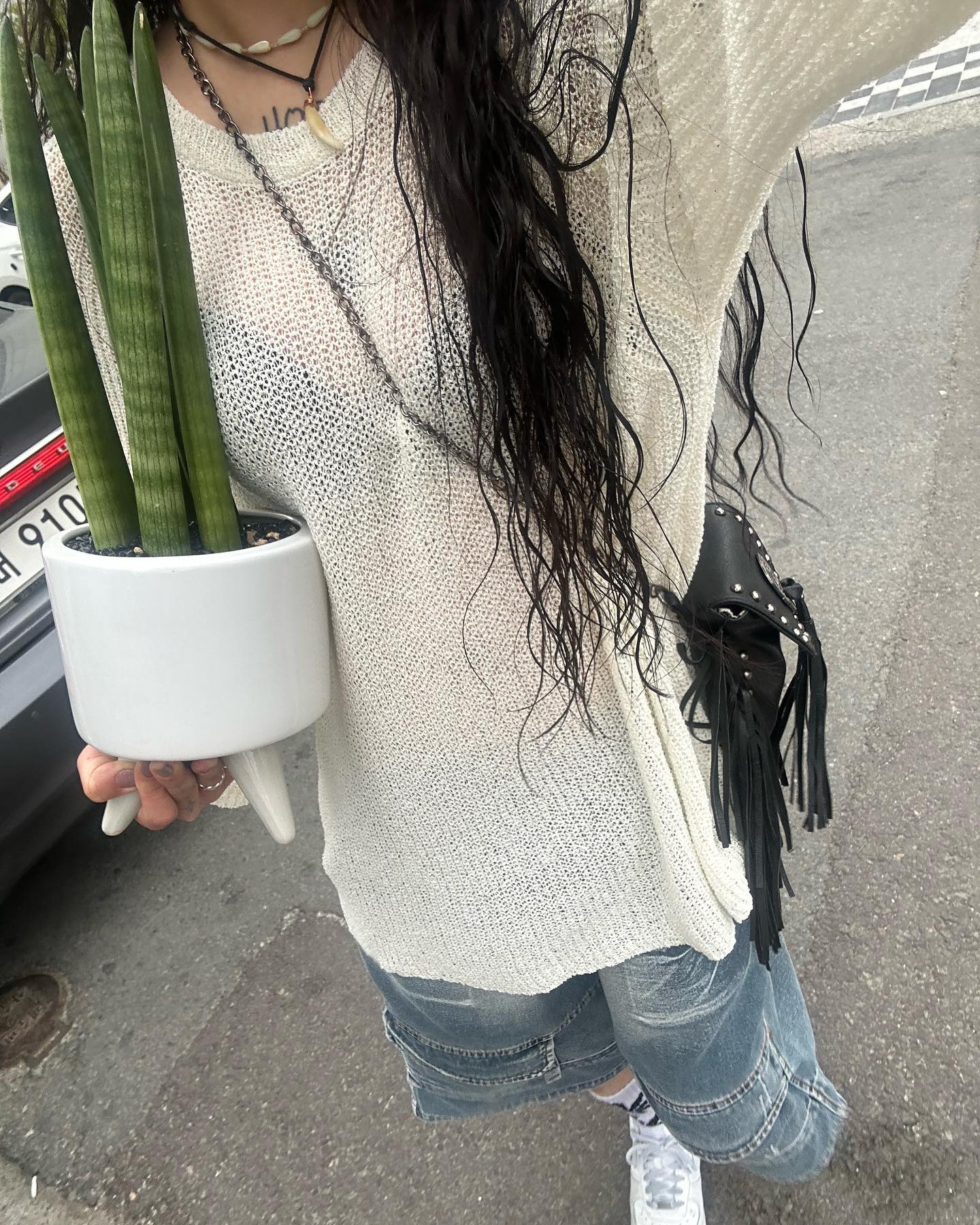 .. 하루 종일 저 무거운 화분 들고 시내 활보했다는 슬픈 이야기 .. 선물용이라 애지중지 했다고도 함 ..