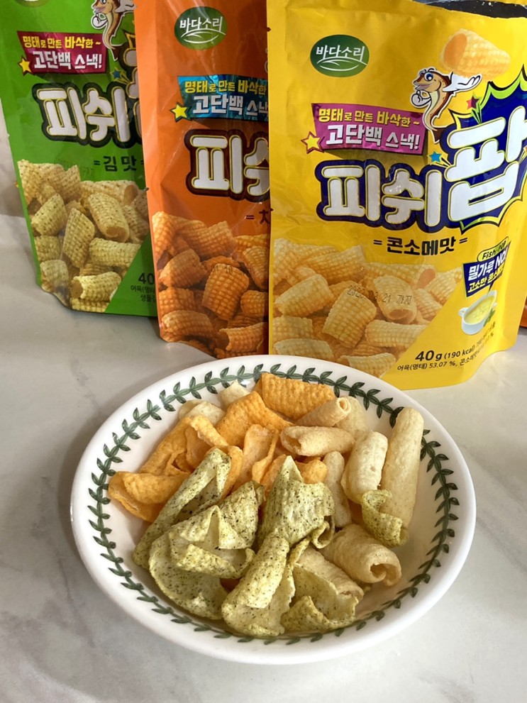 다이어트과자 피쉬팝 바삭하고 고단백질인 단백질스낵