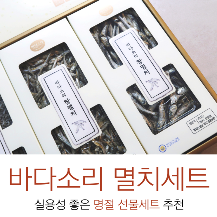 실용성 높은 설날 선물세트 추천 : 바다소리 자연애 멸치
