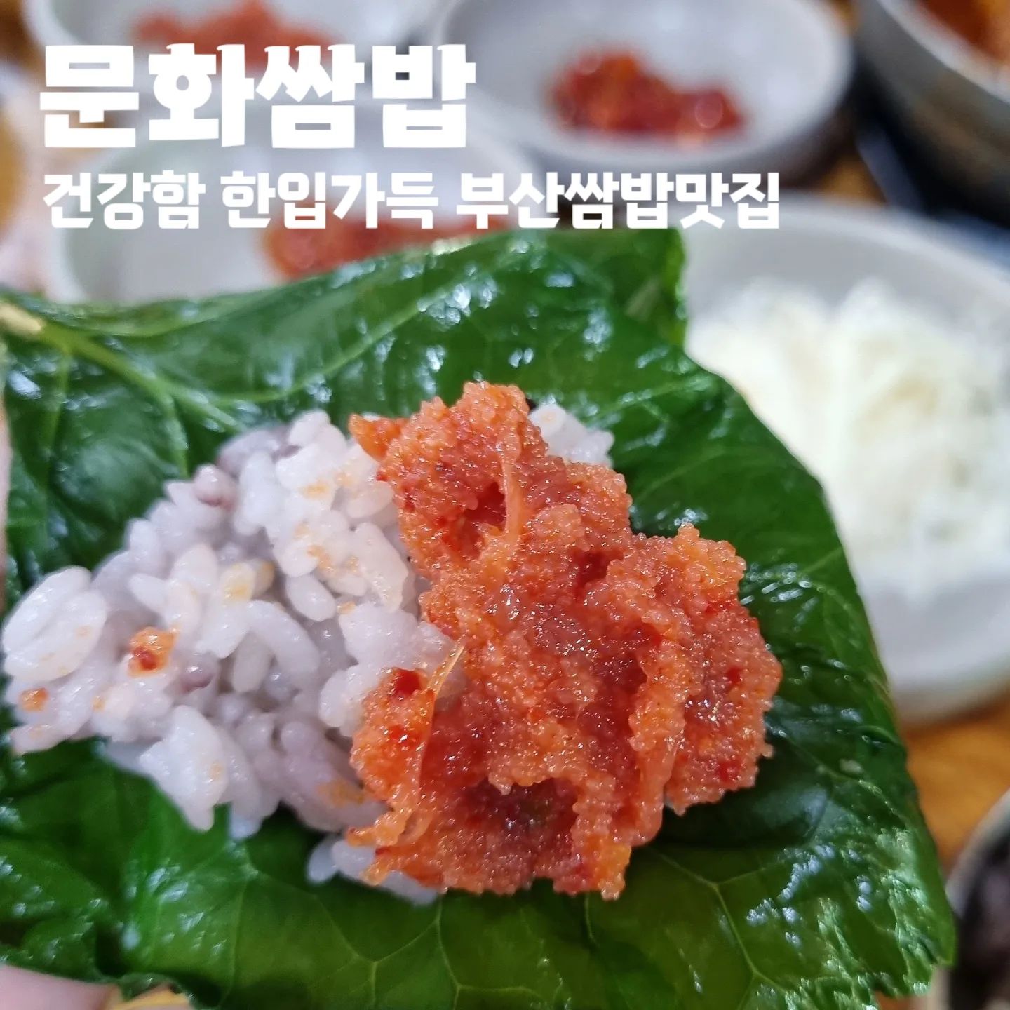 #문화쌈밥 

🍚 부산 남구 유엔평화로 72
🍚 11:00 - 21:00 매일
🍚 last order 20:20
🍚 2,4주 월요일 휴무
🍚 단체석 O 주차 O

#대연동맛집 #부산문화회관맛집 #쌈밥 #부산쌈밥 #부산쌈밥맛집 #부산쌈밥추천 #대연동쌈밥 #대연동문화쌈밥 #대연동밥집 #부산밥집추천 #부산남구맛집 #대연동맛집추천 #대연동밥집추천 #부산남구밥집 #쌈밥정식 #부산쌈밥정식 #대연동쌈밥집 #부산쌈밥집 #대연동데이트 #대연맛집 #대연쌈밥 #대연문화쌈밥 #대연동핫플 #문화쌈밥주차 #부산맛집 #부산여행