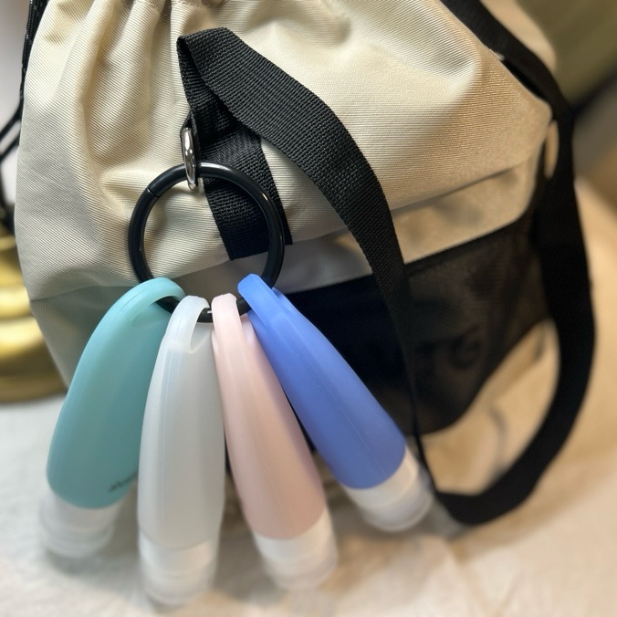 <아마트 실리콘 샴푸공병 세트> 걸어 쓸 수 있는 실리콘 여행용 휴대용 공병으로 삶의 질 상승!