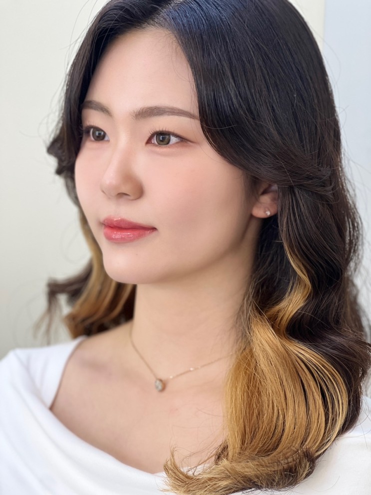 [청담 설영 미용실] 여자 중단발 빌드펌 (상윤 실장님) + 메이크업 후기