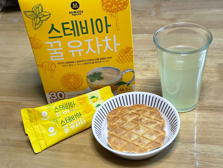 맥널티 스테비아 꿀 유자차 설탕없이 건강하게 즐기자!