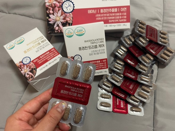 스트레스로 인한 피로개선에는  [홍경천 트리플 케어]