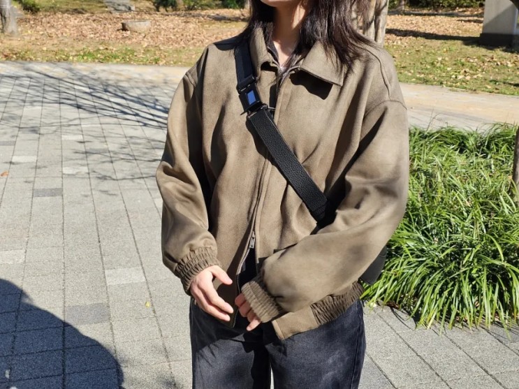 스텐다드에러 비건 스웨이드 스탠다드 블루종 스웨이드 자켓 추천 리뷰