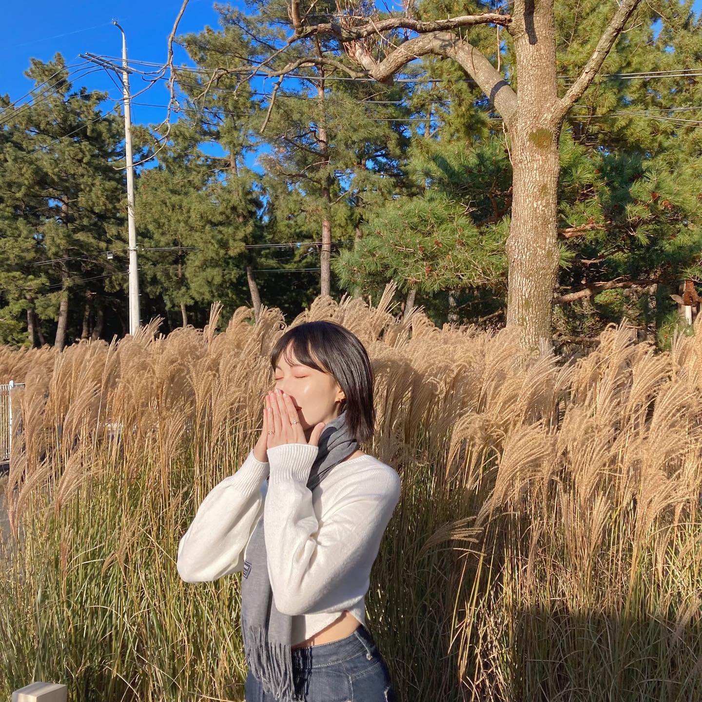 🍂
 
뒤늦게 가을 느낌 내기,
날이 생각보다춥지 않고
해가 따뜻해서 더 기분 좋은 날 :)
좋은 사람과 함께라 더 사랑스러운 날,
 
#뒤늦은가을 #엔드투앤드카페 #강릉여행 #오오티디룩