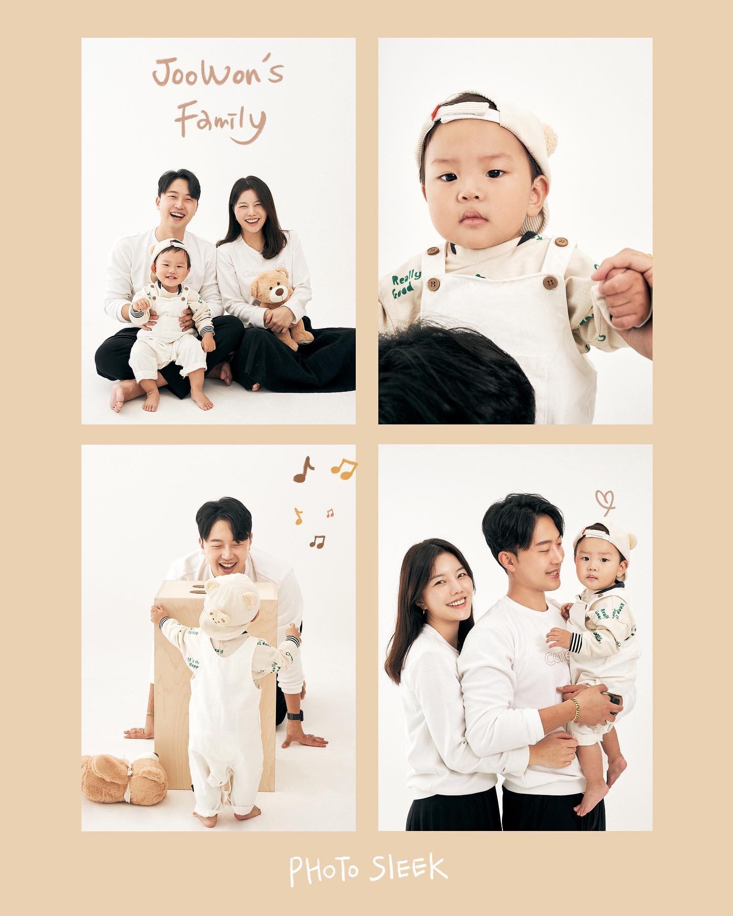 집 근처 포토슬릭스튜디오에서 우리 부부 3주년 기념+주원이 곧 500일 기념으로 가족사진 찍었는데 딱딱하지않게 자연스러운 컷으로 잘 찍어주셔서 너무 맘에듬!!!!❤️

팔레트픽 상품으로 원하는 느낌으로 선택가능하니깐 연말 가족, 친구, 연인 등 찍어보셔도 너무 좋을 것 같아요!!!!!

#협찬#포토슬릭스튜디오#가정동사진관#루원시티사진관#가족사진#가족4컷사진#팔레트픽#세가족