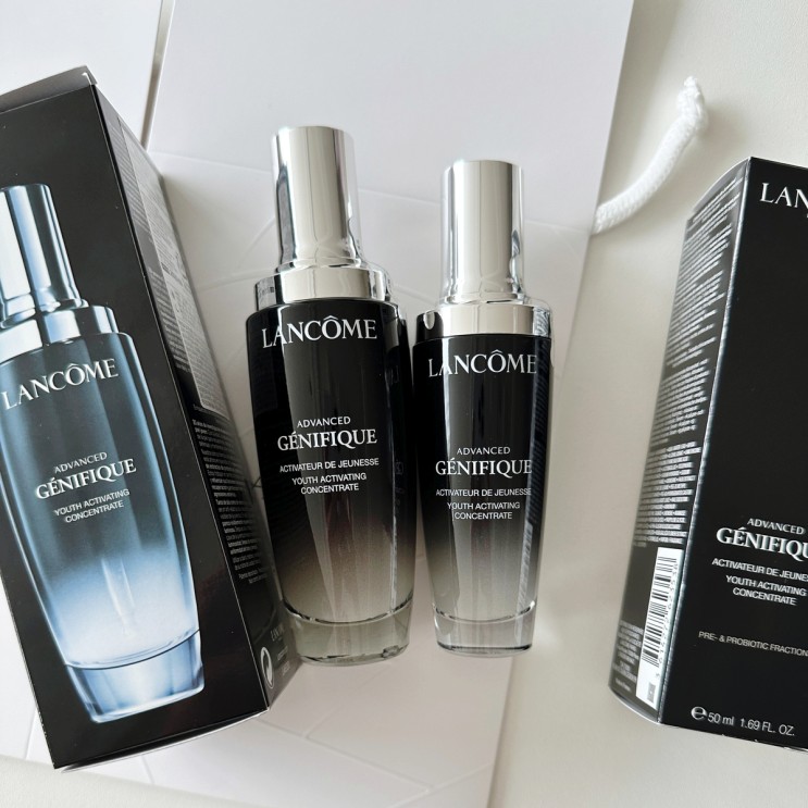 랑콤 제니피끄 세럼 75ml,50ml + 추가증정구성 파우치 내돈내산 상품리뷰