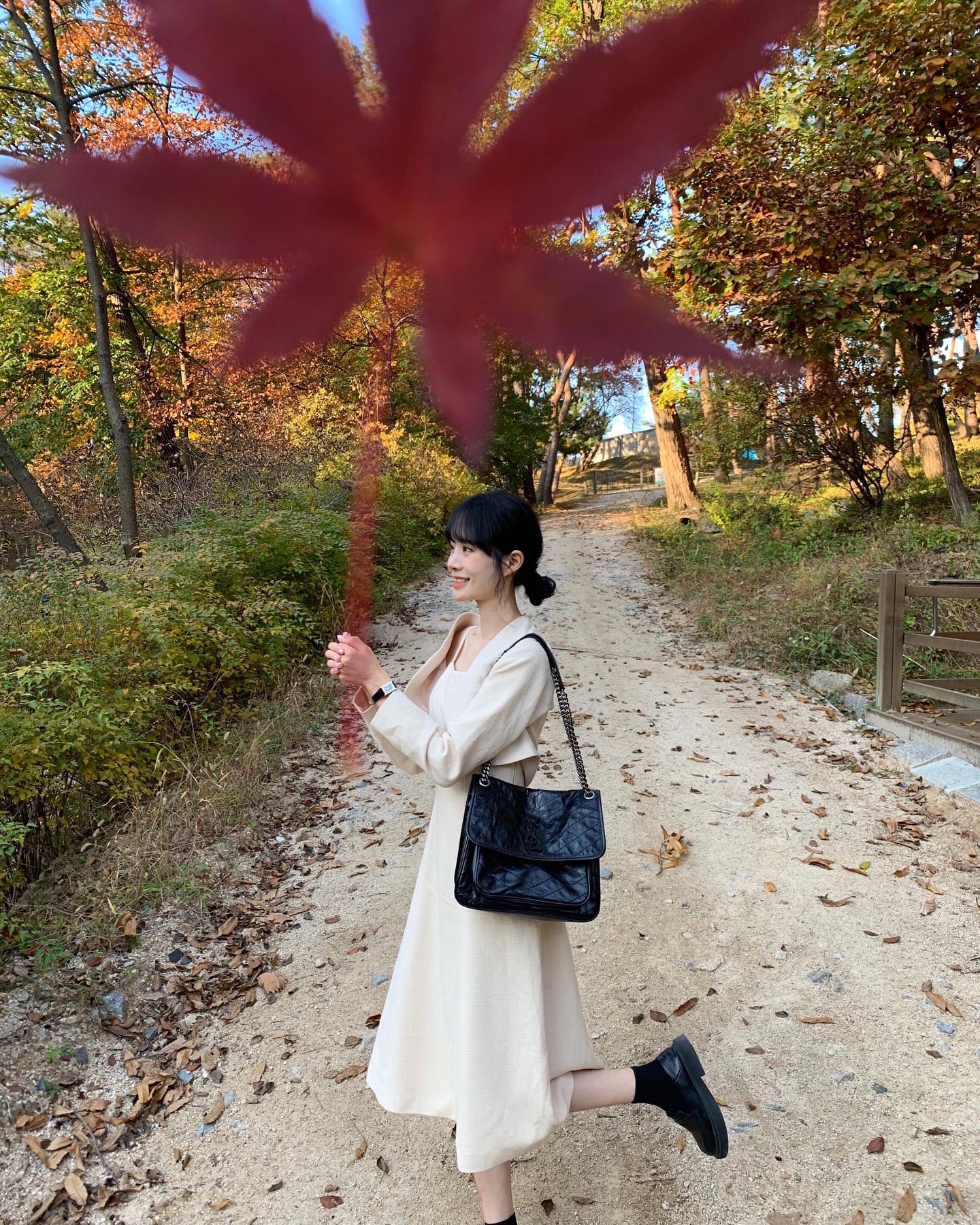 오빠랑 단풍샷 찍으면서 놀깅 🍂
#대왕단풍샷 #🍁