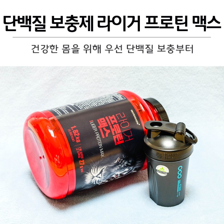 건강한 몸을 위한 단백질 보충 프로틴어스 라이거 프로틴 맥스 프로틴 보충제
