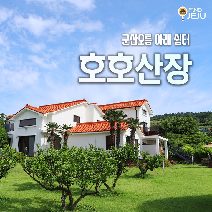 대평리 오션뷰 파노라마와 군산오름을 즐기는 #호호산장
청정 제주 1000평의 정원에서 특별한 재충전을 해봐
오름 중턱에서 내려보는 대평리 앞바다의 일몰, 일출은 대박이야~
@@ 안덕계곡, 중문관광단지 등 제주 관광지가 근처에 있어~!

✅위치 : 서귀포시 안덕면 대평감산로 162-16
✅시간 : 입실 16:00 퇴실 11:00
✅전화 : 0507-1302-3020

💯알찬 제주 여행하고 싶은 사람 네이버 블로그 [제주길잡이]🔎

#제주여행 #제주숙소 #제주핫플레이스 #제주도숙소 #제주펜션 #제주도펜션 #제주독채펜션 #제주가족여행 #제주서쪽숙소 #럭셔리제주여행 #제주도여행 #jeju #국내여행