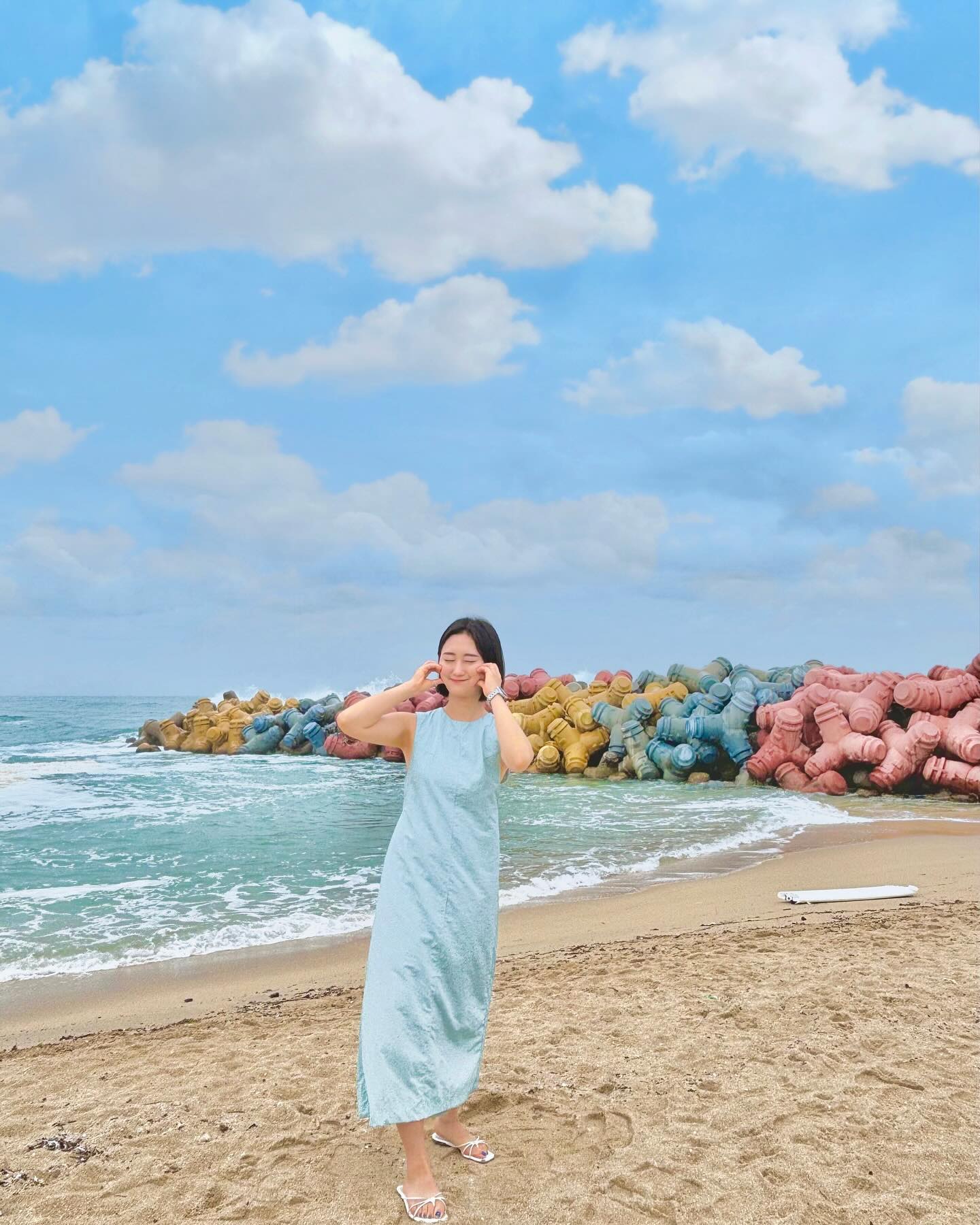 사근사근하진 않았던 #사근진해변 🌊