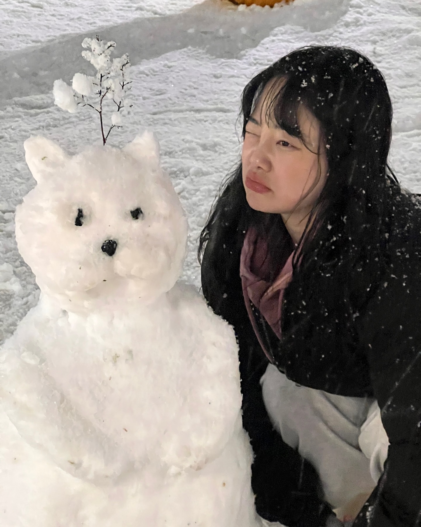 강아지의 얼굴을 가진 롱다리