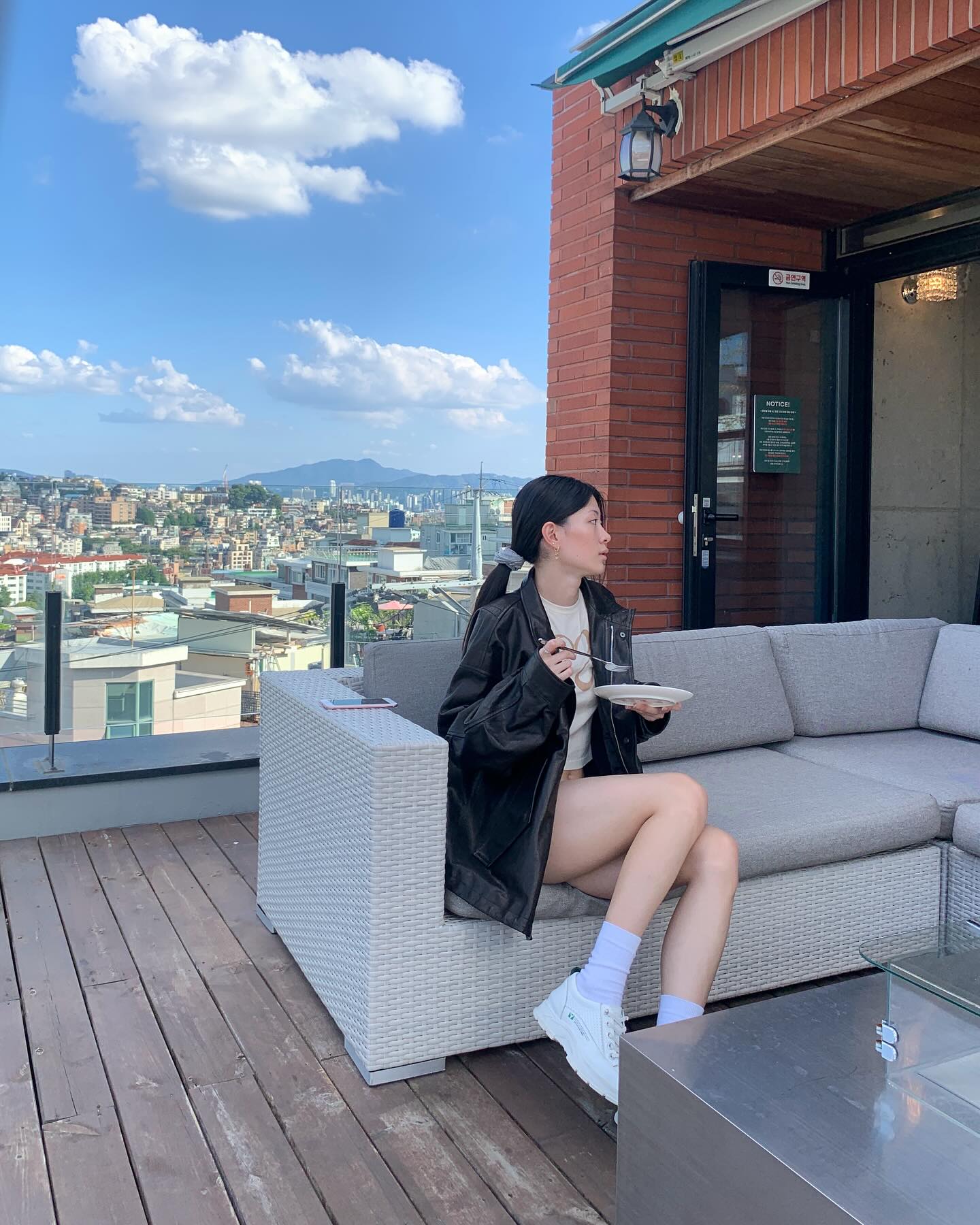 🍃🍂 오버핏 가죽자켓은 하의실종