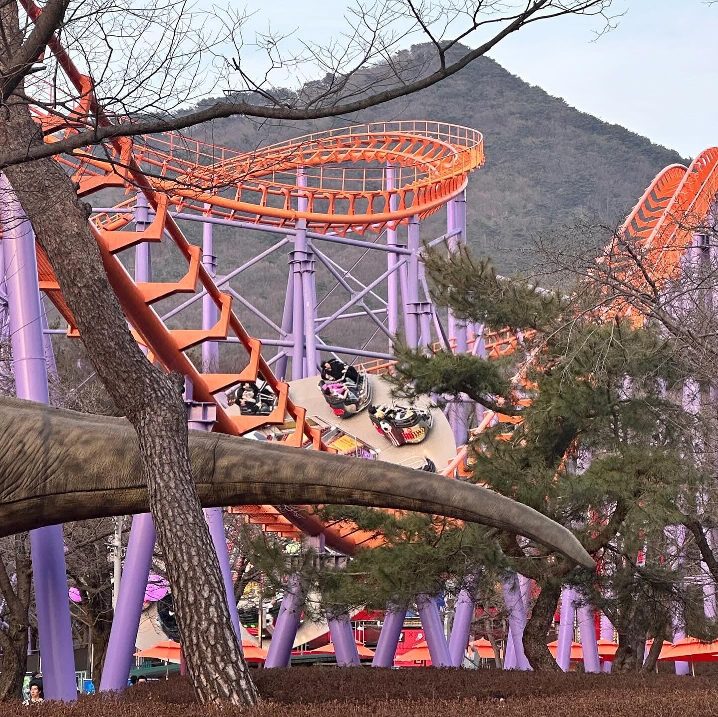 겁 많아도 설랜드 놀이기구는 문제없 #지_유 🩵