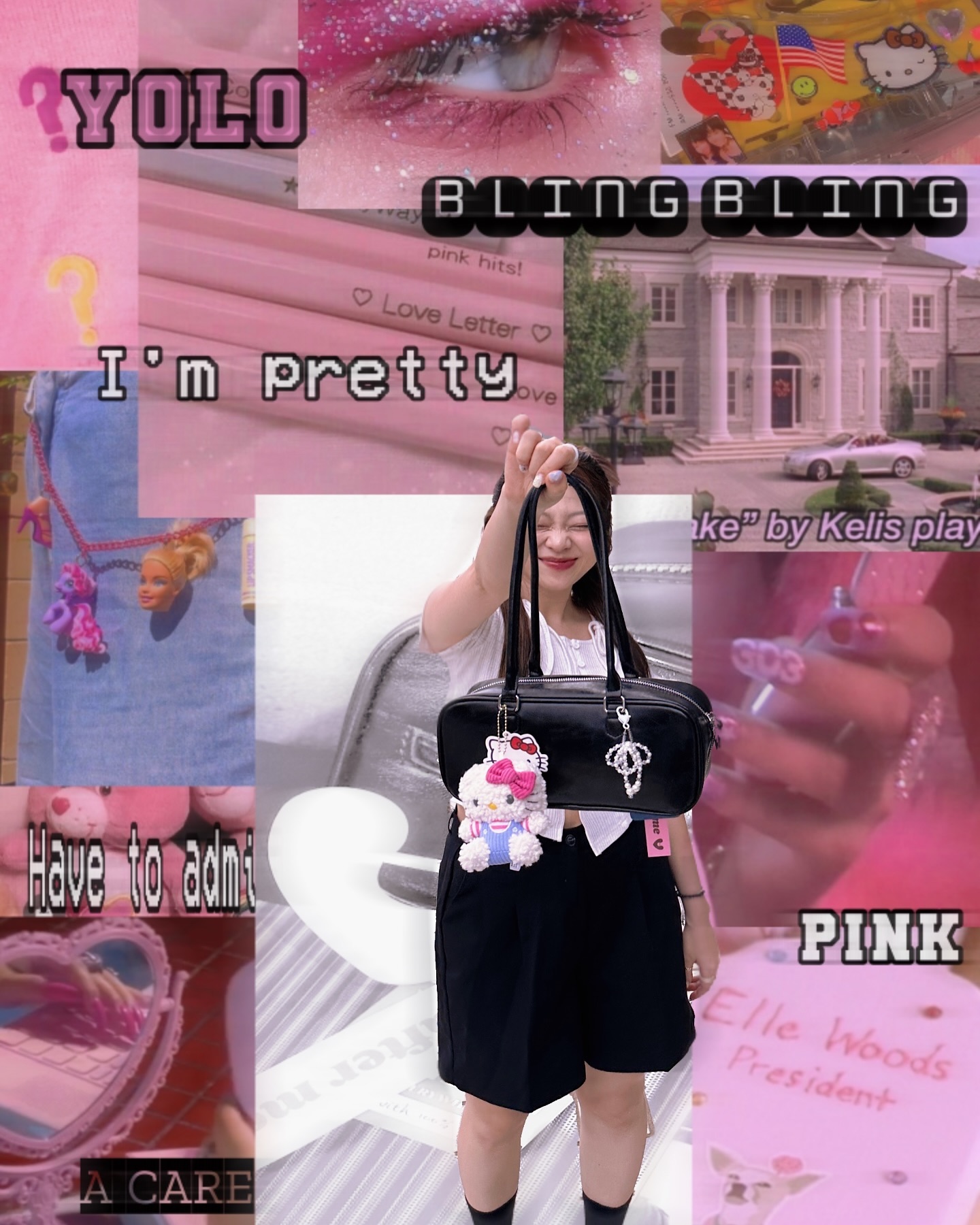 ♡ᩚ ㄴㅐ 귀여운 가방 자랑하기🎀🖤🩶