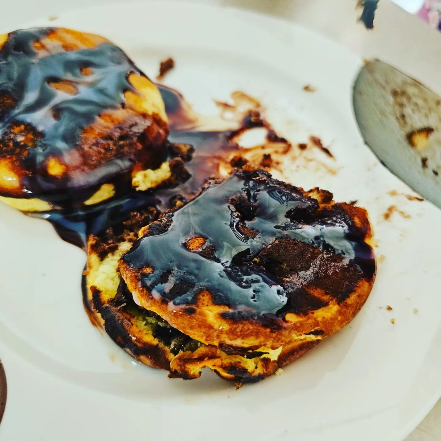 #아이간식 #초코팬케이크 
해주고 라랄랄라라라라라
