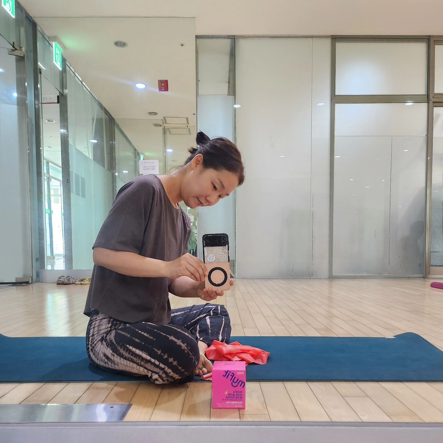 일주일만에 수업.
두번남은 소중한 수업
#알랍요가#오즈이즈꿀조합