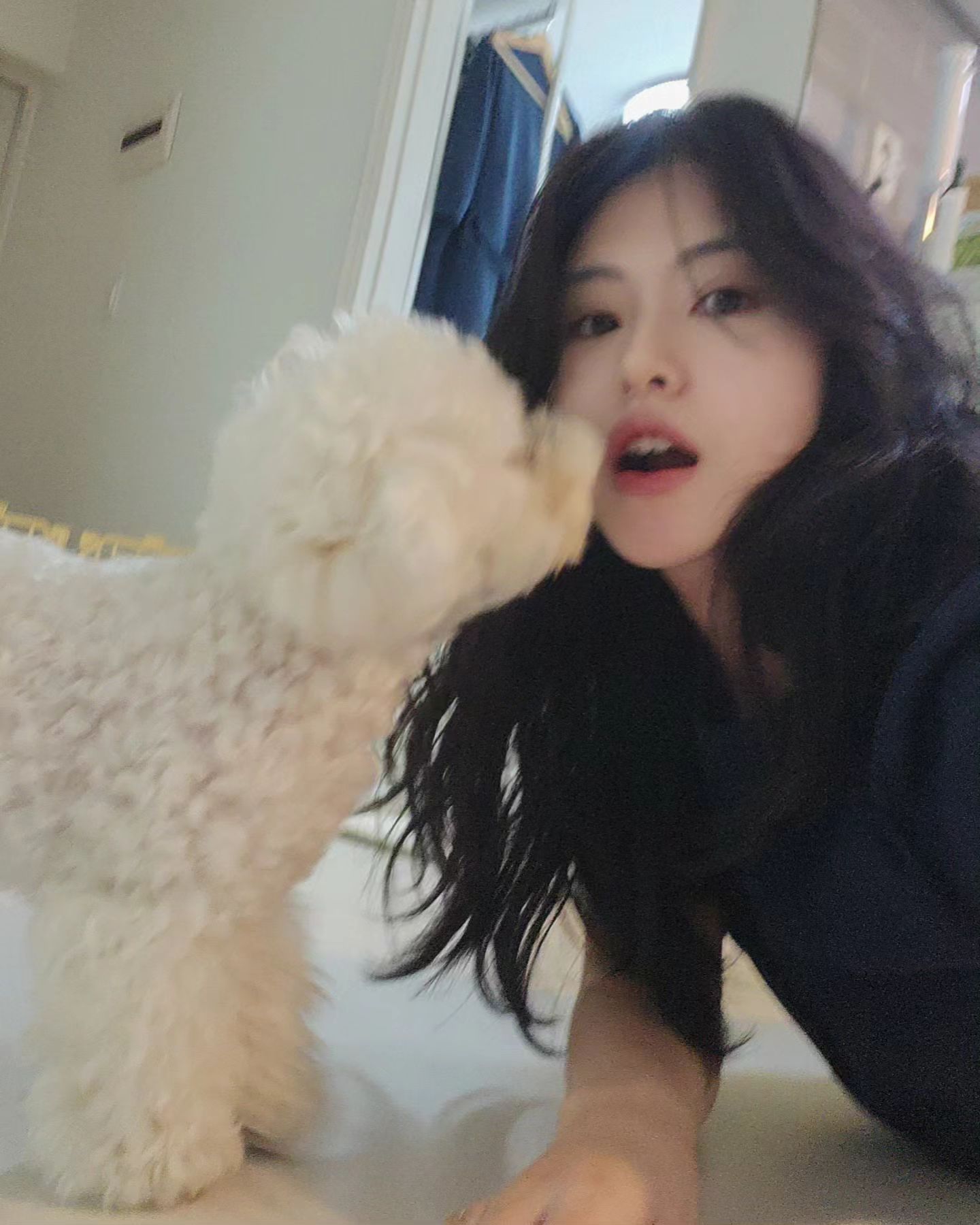 바오랑 뽀뽀 직전😘