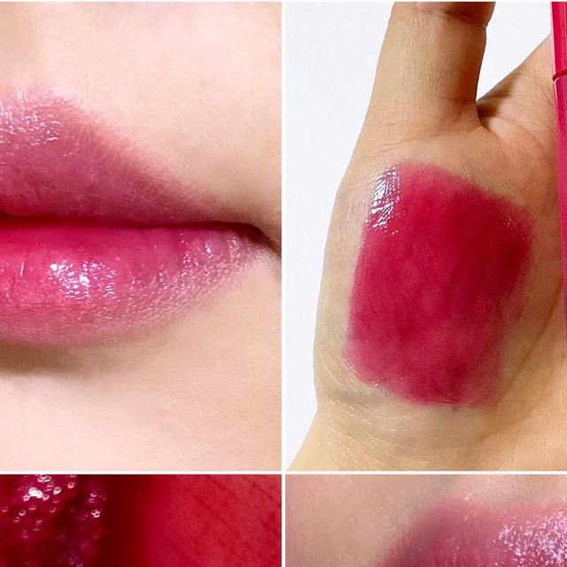 연꽃뷰티🪷 on Instagram: "#내돈내산추천템 🎀 #어쩔체리 입술에 겉돌지 않는 쿨톤 체리 레드 컬러로 레깅스핏 밀착력과 광택이 너무 예쁘게 잡혀 탱글립 연출이 손쉬운 제품이에요‼️ 🎀