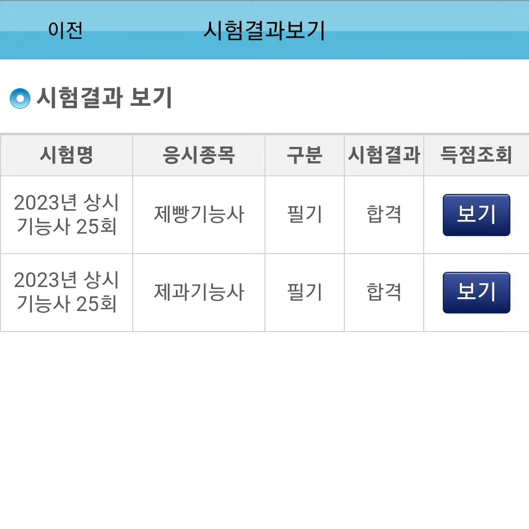 필기지만 합격의 순간은 역시나 기분이 좋구만ㅋㅋㅋㅋ
.
.
#제과 #제빵 #기능사 #필기 #시험 #공부는 #2주 #결과는 #합격 #점수는 #턱걸이
