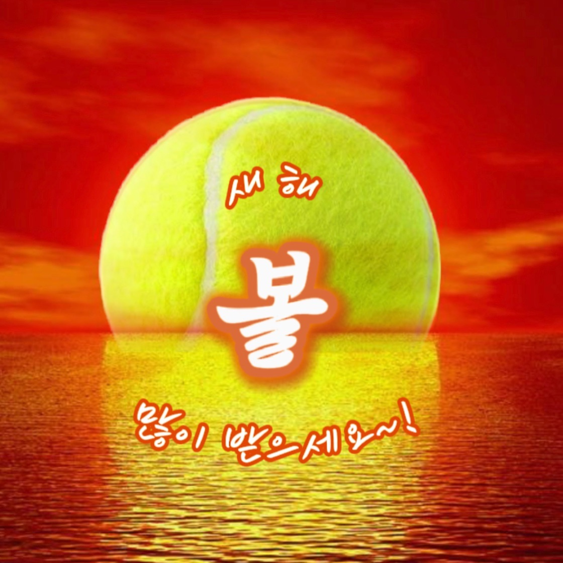 #갑진년 
올 한 해  너무나도 수고 많으셨습니다! 👍🏻💪🏻

내년에는 행복한 일만 가득하시고😊

서브도 발리도 스트로크도 풋워크도 🎾
포핸드도 백핸드도 스매시도 코트 예약도 🎾
모두 술술 원하시는 대로 잘 되시길 기원합니다!