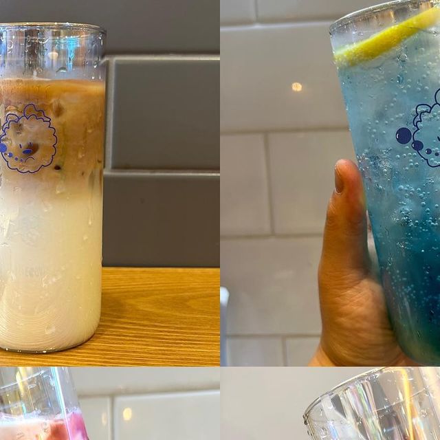 뮤즈 라루나☾ on Instagram: "#광고 오로라 그란도 글라스 500ml 사이즈로 은은한 홀로그램이 매력적인 오로라 유리컵이에요 그냥 둬도 컵 자체가 영롱한데 빛을 받거나 음료를 담으면 더욱 빛