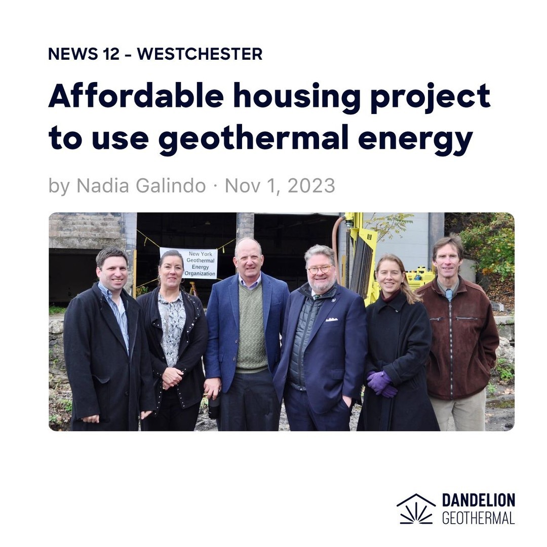We are happy to be part of this affordable housing project in Westchester, the FIRST to drill below 500 feet since the passing of the new Geothermal Borehole Law in September by State Sen. Pete Harckham. 🏡💚 

The new law is also helping open up new markets for clean heating and cooling technologies in urban areas. Fewer boreholes are needed when deeper holes can be drilled making projects on smaller plots of land more viable.

Click the link in our bio to read the story.