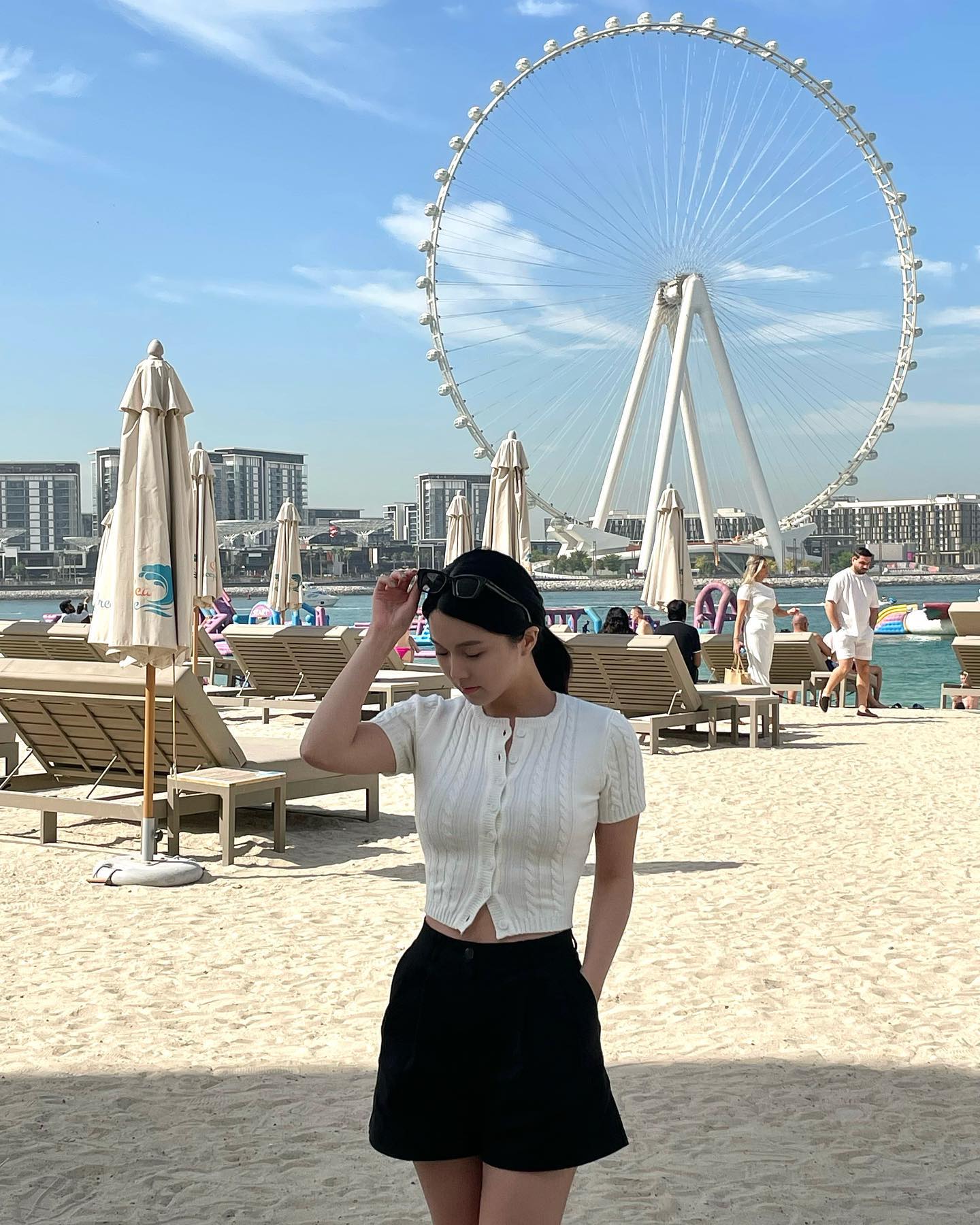 Happy moments in DXB 🎡🏖️☁️
