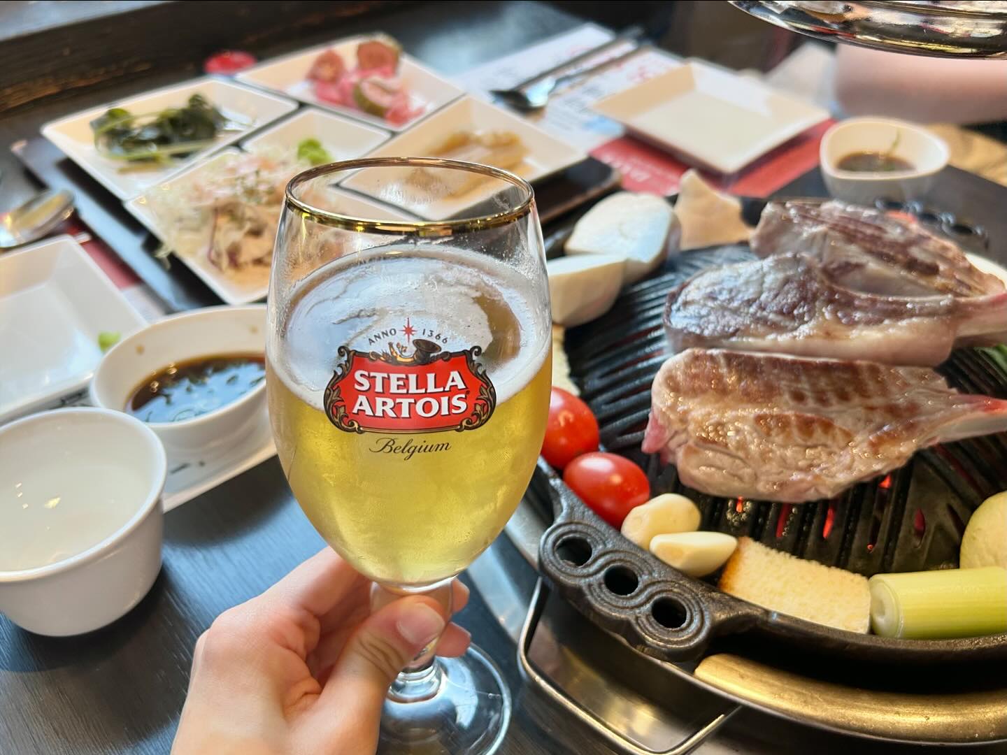 #광고 

양갈비엔 스텔라
돼지갈비엔 스텔라
소갈비엔 스텔라
춘천 닭갈비에도 스텔라
Let‘s go

#스텔라아르투아 #캐치테이블 
#미랑 #선릉맛집 #맛집투어 #일상 #고기조합천재 
#stella #daily #foodie 

inflca stellaartoiskr 

*경고: 지나친 음주는 뇌졸중/기억력 손상이나 치매를 유발합니다. 임신 중 음주는 기형아 출생 위험을 높입니다. 제조사/판매사: 오비맥주