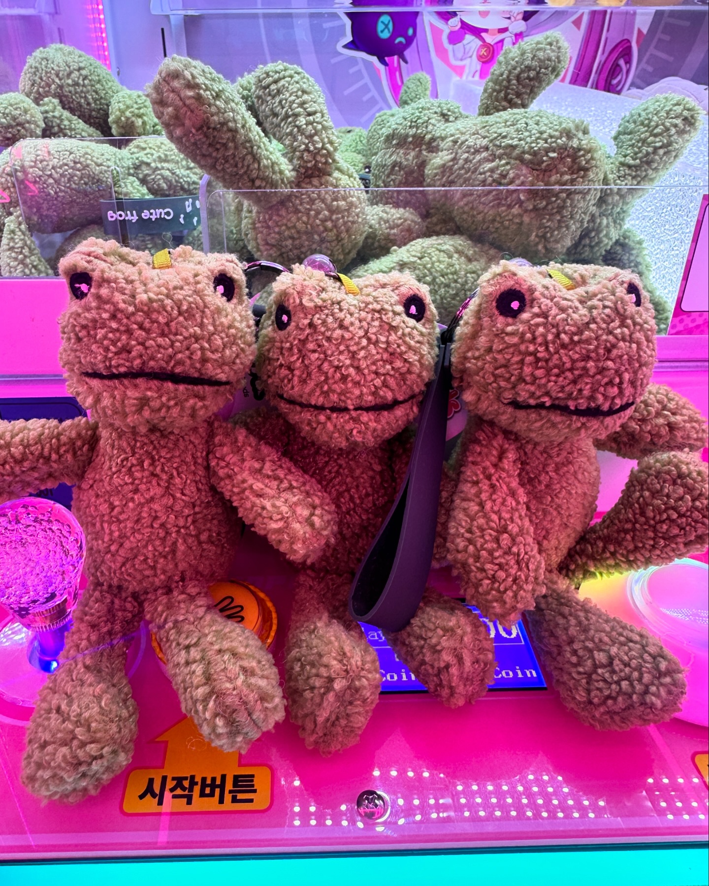 서로 몸상태 안좋은데 집이 가까워 잠깐 만나서 수다떨고 인형뽑기 하러 갔는데 꿀잼..✨ 인형뽑기 카드결제 왜 되는거죠..🥹 금액을 만원으로 잘못 눌렀는데 그래도 못뽑았던 개구리인형 같이 해서 총3마리🐸🐸🐸 미피는 이천원에 3개 뽑았는디 옆 팬시점에서 1개 9900원이었음🐰

친한언니는 내가 못뽑은 양인형 뽑아줘서 나는 언니가 못뽑은 빵빵이 뽑아주고ㅋㅋㅋ빵빵이 옥지 걸려서 빼느라 돈좀썼지만 오랜만에 재밌었던 인형뽑기!! 직접 뜬 미니파우치와 직접 뽑은 스누피 선물은 땡큐,,💗 스누피보고 화근이 되어 갔다가 입양 많이 해왔당.. 다음에 또가…🫠

#인형뽑기#키링인형#키링뽑기