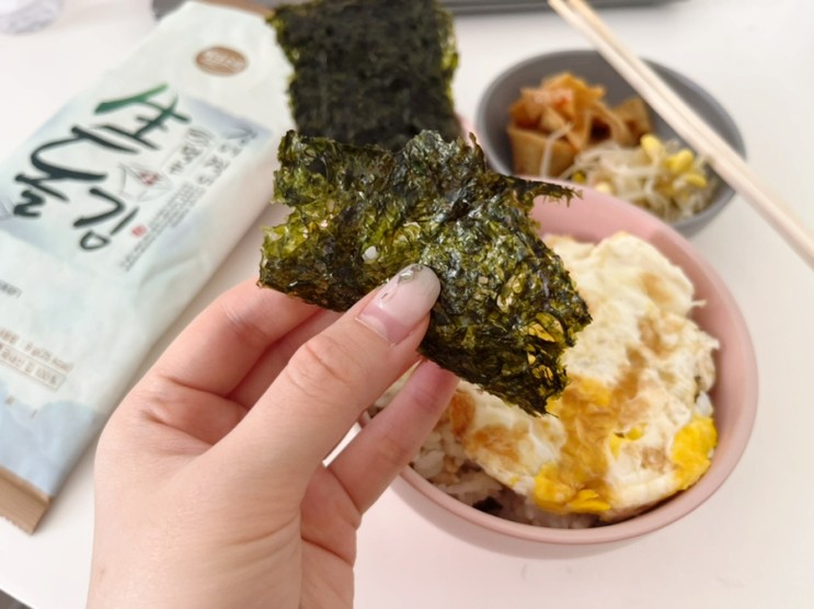 맛있는 구운김! 선해수산 바다소리 두번 구운 곱창김
