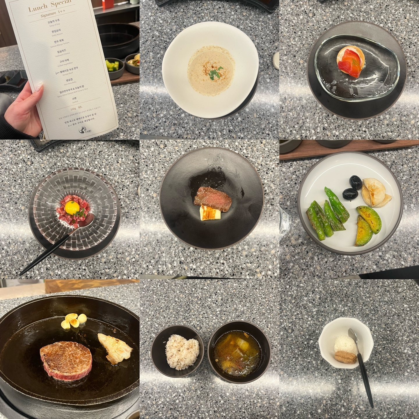 #우미돈블랙 
#한우오마카세 
이거시 스울의 맛인가..!