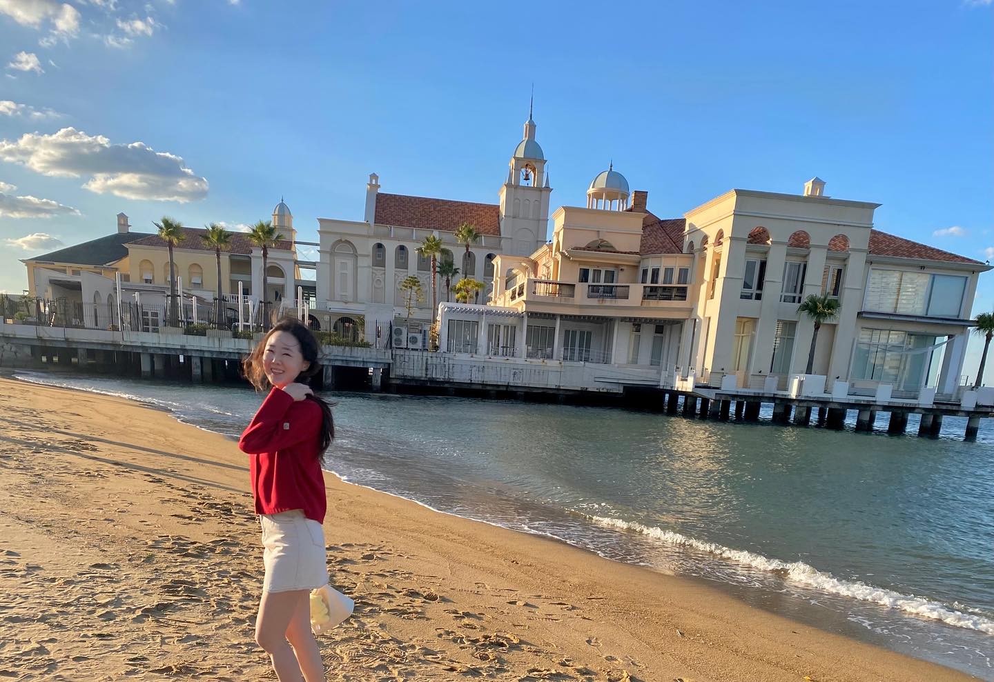 🍑🧡 #ももち浜 #百道浜 #福岡 #후쿠오카 #후쿠오카여행 #모모치해변 #모모치해변노을 #fukuoka #japan #momochibeach #福岡旅行