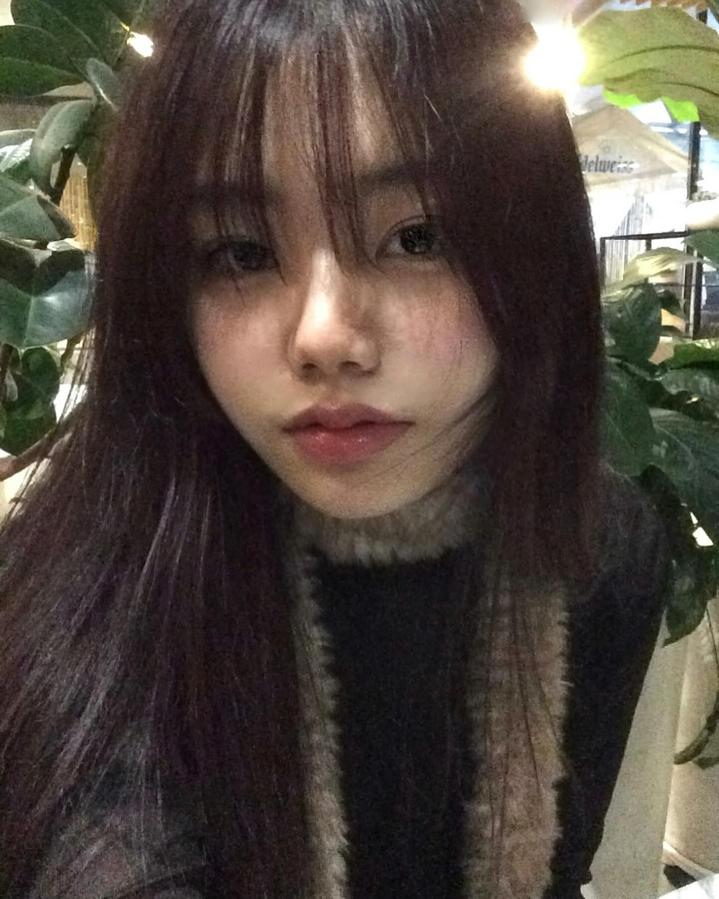내가 뜬 머플러를 하고