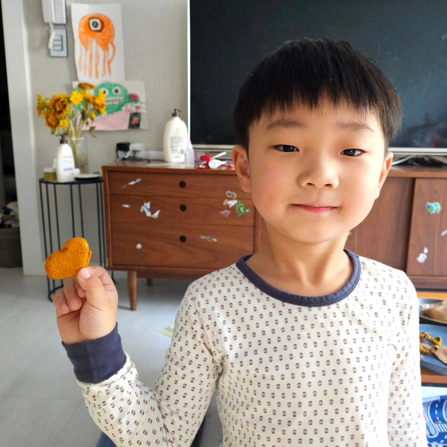 하트 달고나 만족