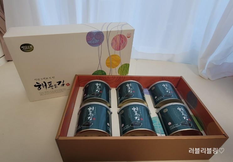 설명절 단체선물로 좋은 바다소리 곱창김 해품은김 선물세트 추천