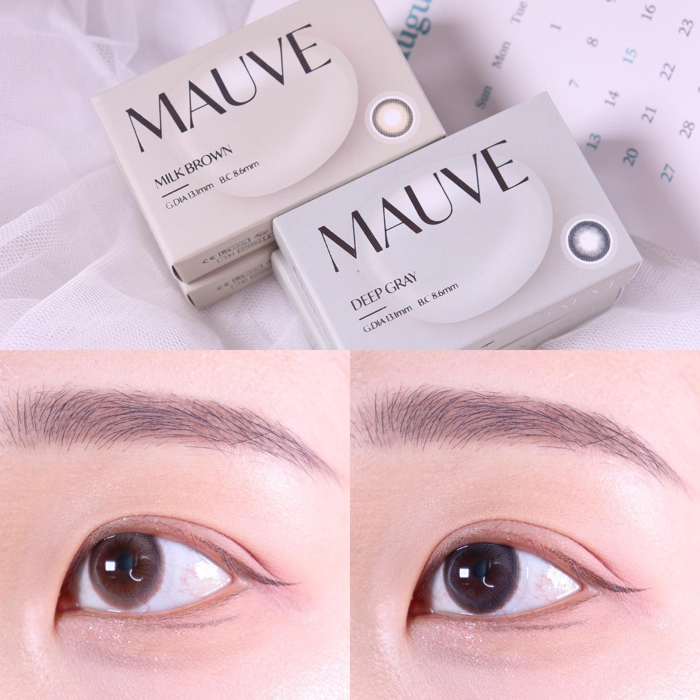#제품제공 

앤365 모브 밀크브라운, 딥그레이

기간 : 한 달 
직경 : 13.1mm
가격 : 25,000원 

내 눈 같이 자연스러운 렌즈인 모브 렌즈 ! 
착용감도 편하고 섬세한 그래픽과 
자연스러운 컬러감이 너무 마음에 들었어요 ◡̈ 

사진 찍을 때도 예쁘게 나오는 렌즈예요 ! 
추천합니다앙 🙇🏻‍♀️🤍 

ann365lens
#앤365 #모브 #모브밀크브라운 #모브딥그레이 #렌즈추천 #앤렌즈 #데일리렌즈 #컬러렌즈
