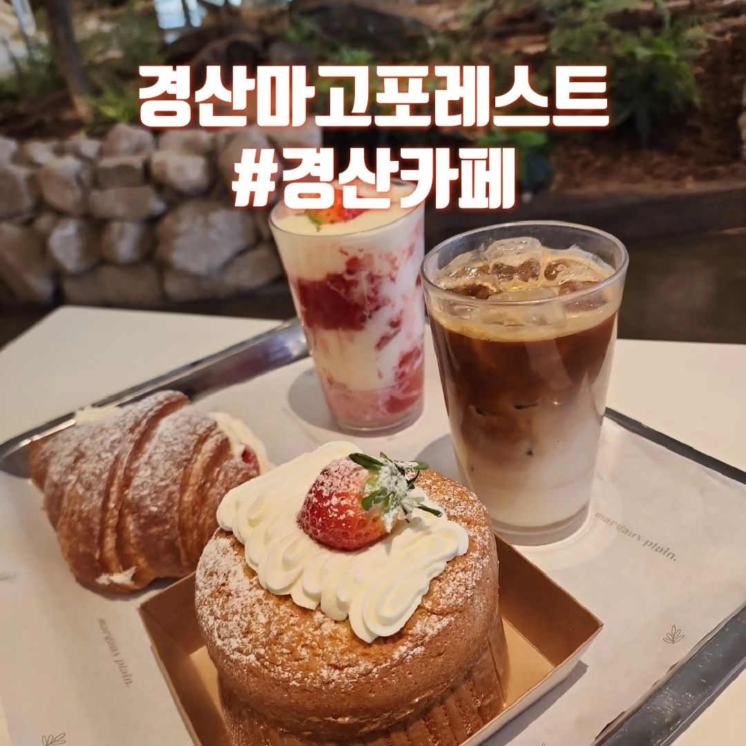 #경산맛집#경산파스타#경산피자#카페 마고포레스트#경산사동카페#경산중산동카페#경산대형카페#경산대형카페#경산신상카페#경산베이커리카페#경산힐링카페

🎈위치;경북 경산시 경안로73길 20 1,2층(대평동)

주문메뉴;마고딸기라떼/아이스라떼/빵(딸기)

🎈요즘은 이런 대형카페 인기이다
힐링할수 있는공간과 맛나는 커피와 베이커리를
즐길수 있는곳

🪅잠시 쉼터가 되는 공간~커피도 부드럽고 빵도 넘 맛남
비주얼까지 굳굿
포장할수 있는 공간이 있고
이벤트도 진행하고 있어 가는날 이벤트 잘 보시고 이용하시면좋은듯