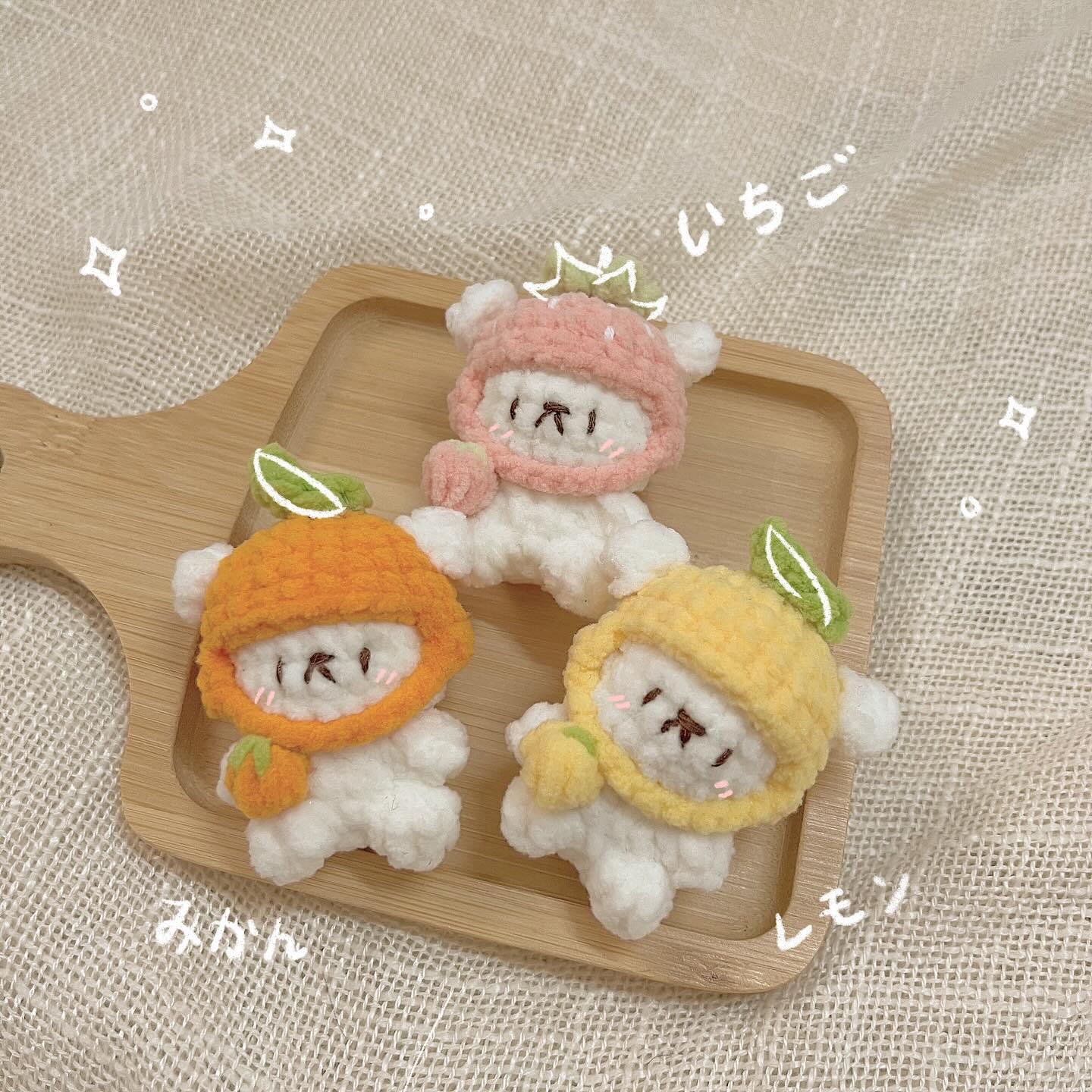 🍓🍊🍋+🐻‍❄️=🥰
一口一个小熊
#crochet #crochetmalaysia #钩织