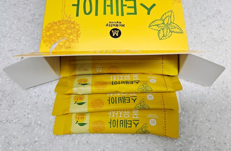 스틱 차 추천 : 가볍게 즐길 수 있는 맥널티 스테비아 꿀 유자차