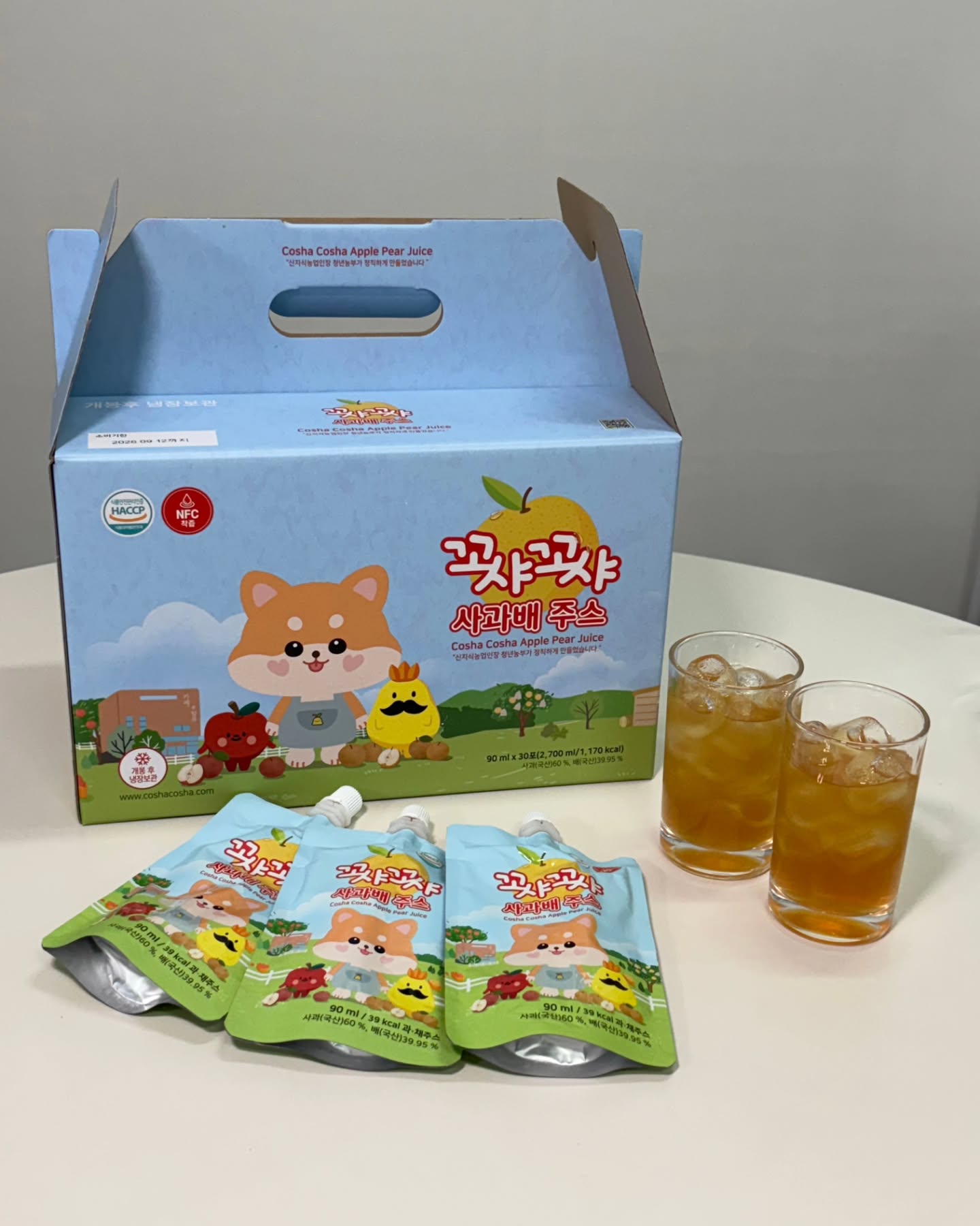 성분도 좋고 맛도 좋아서 아이들 간식으로 좋은
#꼬샤꼬샤 #사과배주스

개별포장으로 되어있어 외출할때도 가방에 하나씩
넣어서 다니면 되니 너무 편함🤔

아이들 건강한주스 찾으시면 추천해요👧🧒💗

#유아주스 #유아주스추천 #어린이주스 #어린이간식