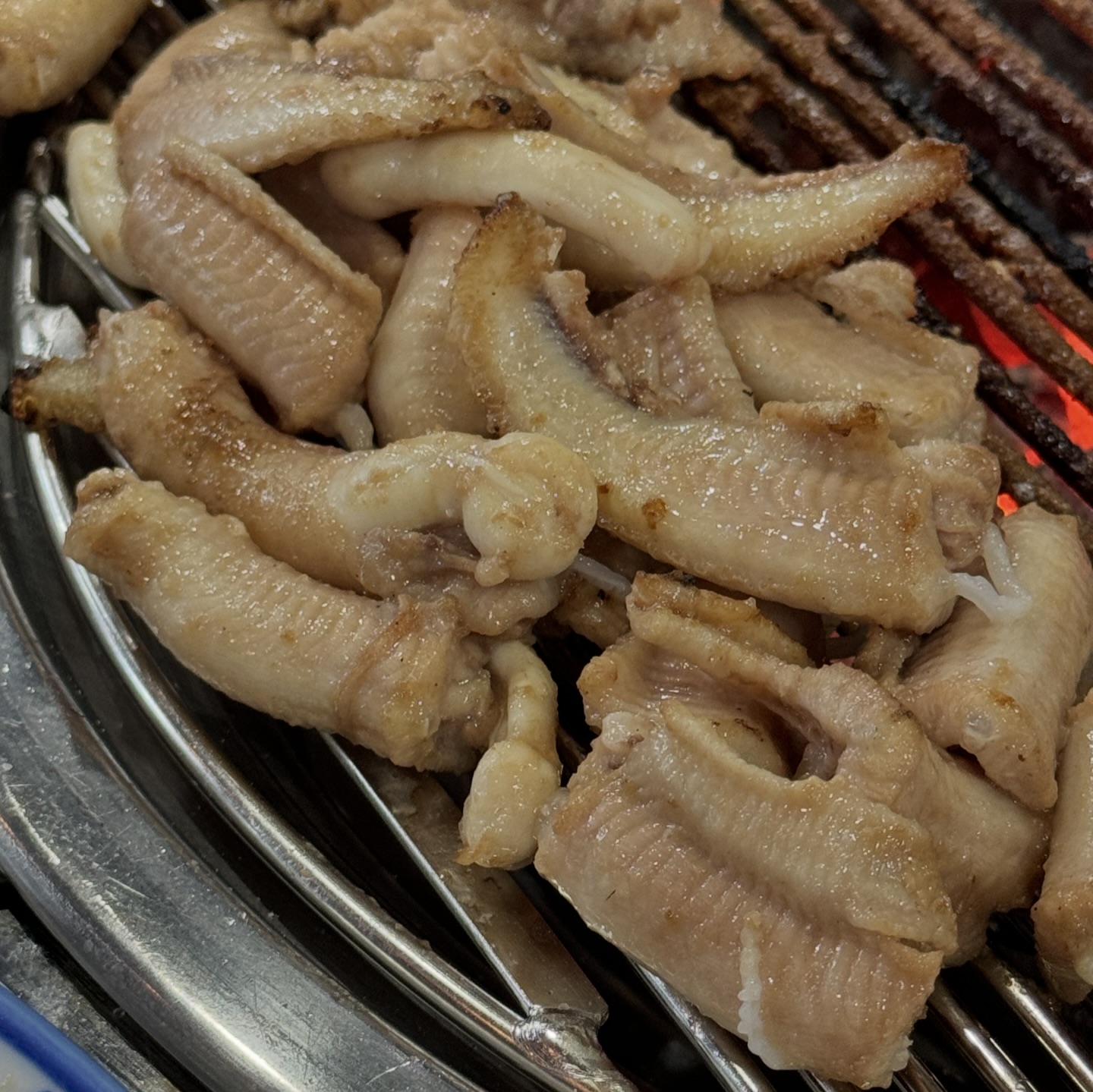 꼼장어 뉴 맛집 찾아버렸다 .. 푸짐한 국산 꼼장어에 스끼도 웬만한 동네 횟집 수준인데다 멍게랑 홍어삼합 리필까지 해주심 🥹 살얼음 소주 참느라 죽는줄 (다시 생각해도 어케 참았지) 담엔 차 두고 올거임 아참 첨부터 소금구이 시키고 양념 같이 나오니까 먹다 물리면 발라서 구워드세여 ~~
.
.
.
.
#살아있네꼼
#용봉동맛집
#광주꼼장어 #꼼장어소금구이
.
#도덕의맛따라멋따라_광주