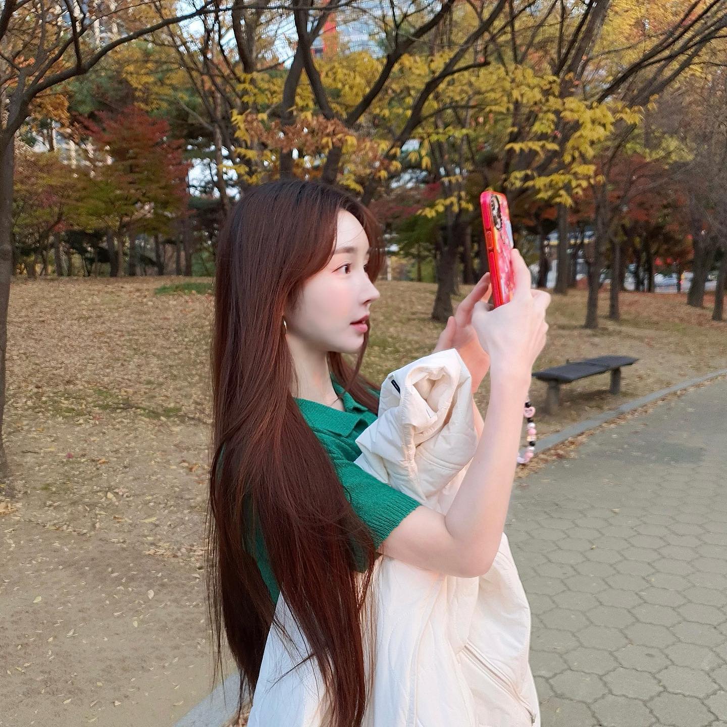 노을샷 찍느라 집중해서 넋 놓고 입 벌리기😯