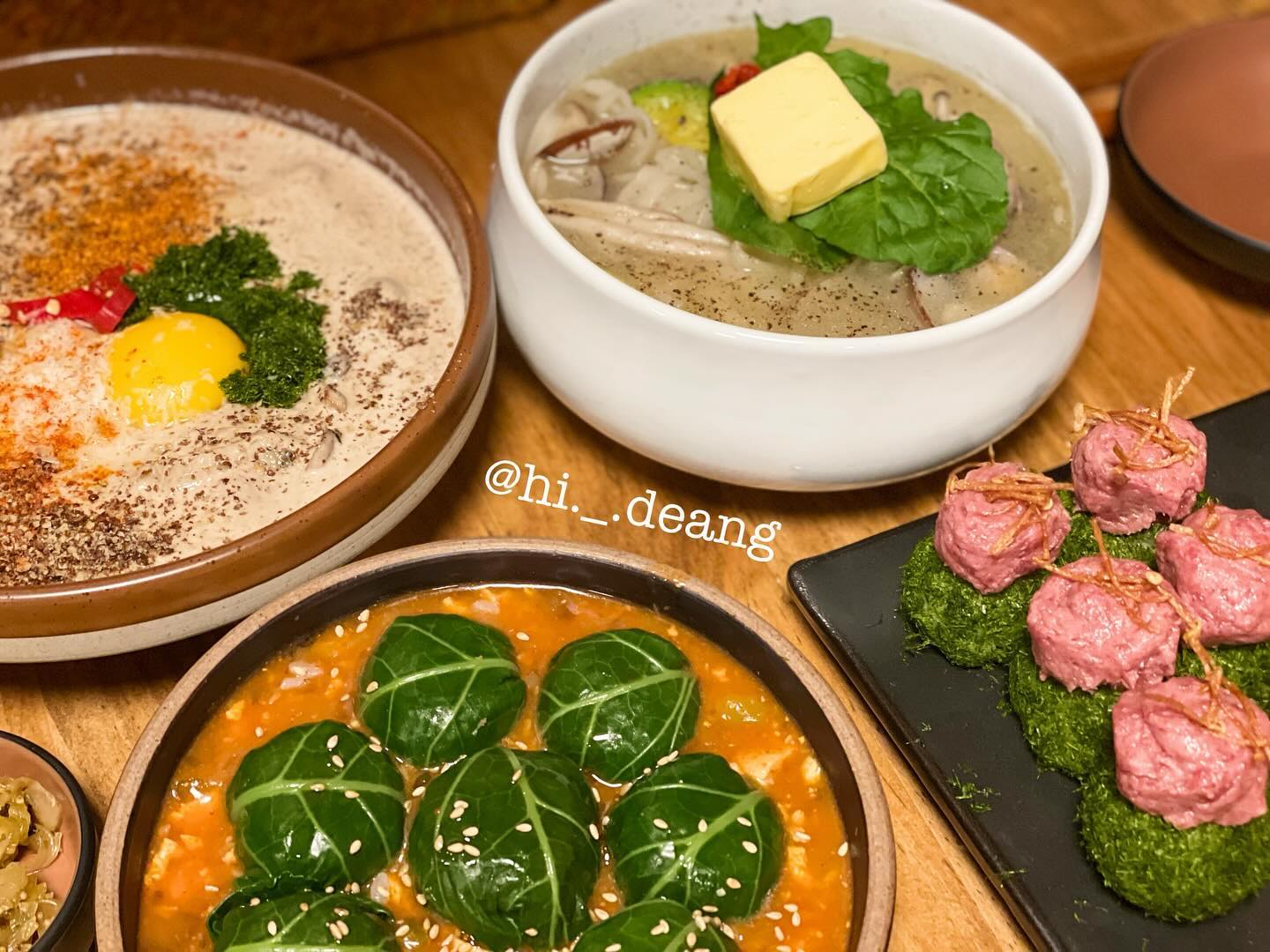 ॱଳ͘ 
오늘은 '정희'에 와찌
여기 메뉴 다 맛있는 듯

한번도 안 먹어봤던 맛이라서
더 특이하고 맛있어🫶🏻

#순천 #정희 #고사리크림수제비 #봉골레칼국수
#감태타르타르 #강된장케일쌈밥